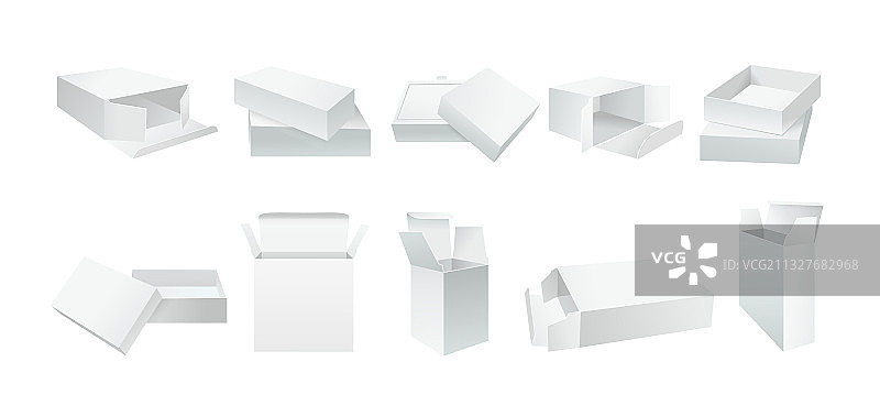 产品包装盒样机模板图片素材