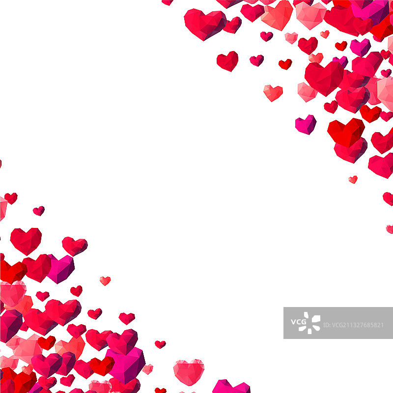 情人节三角形背景图片素材
