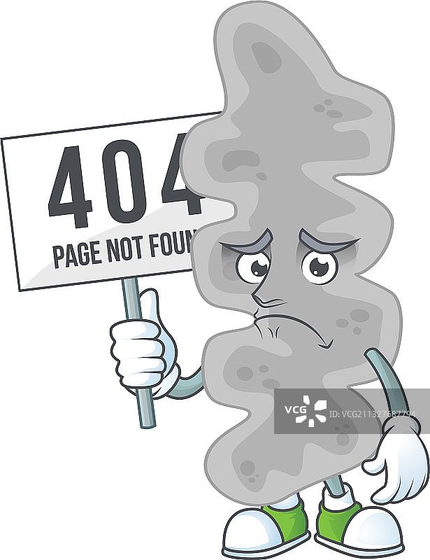 阴沉着脸的钩端螺旋体卡通图片素材