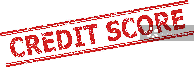 带有损坏纹理的信用评分水印图片素材