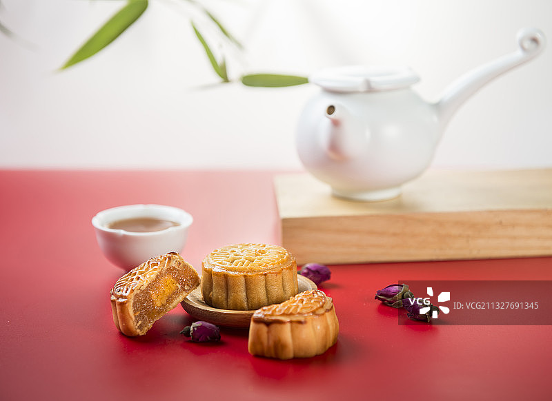 月饼，中秋月饼，茶艺，茶具，茶道，意境，茶图片素材