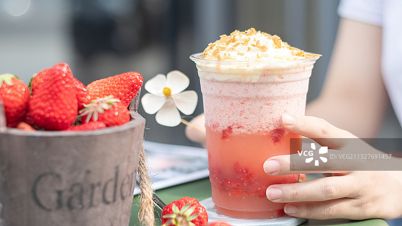 奶茶/芒果冰沙/玉瓜/草莓/草莓冰沙图片素材