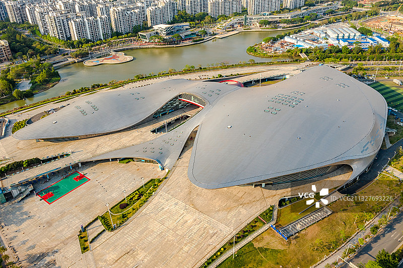 中国广东省广州市广州亚运城综合体育馆图片素材
