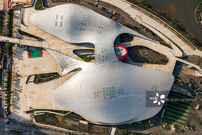 中国广东省广州市广州亚运城综合体育馆图片素材