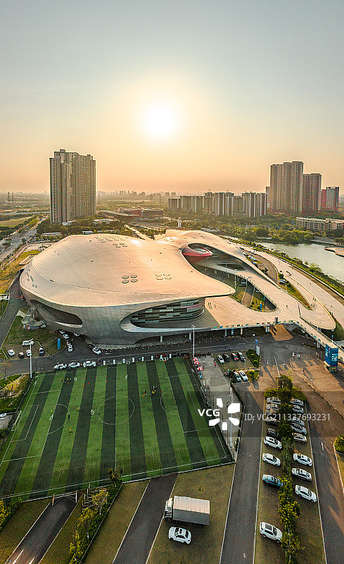 中国广东省广州市广州亚运城综合体育馆图片素材