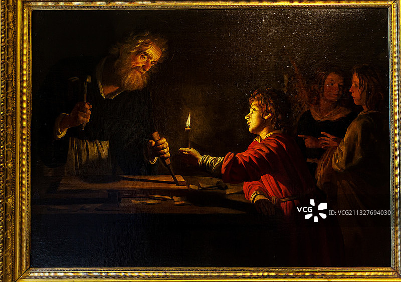 圣彼得堡冬宫油画图片素材