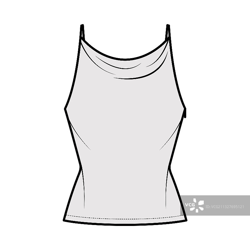 高领坦克背心技术时尚图片素材