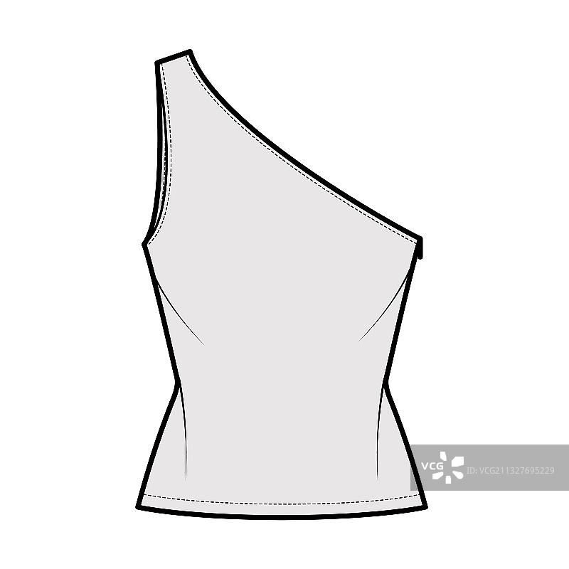 单肩吊带背心，科技时尚图片素材