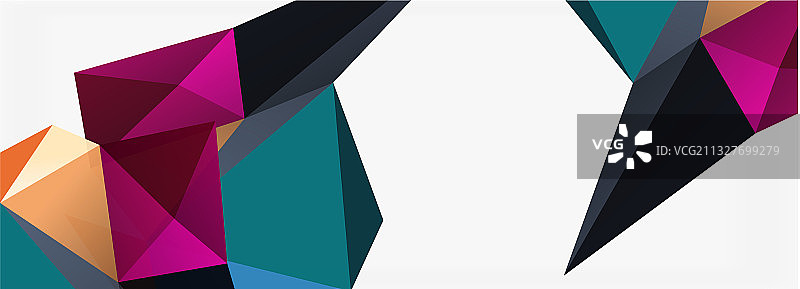 3d马赛克抽象背景低聚形状图片素材