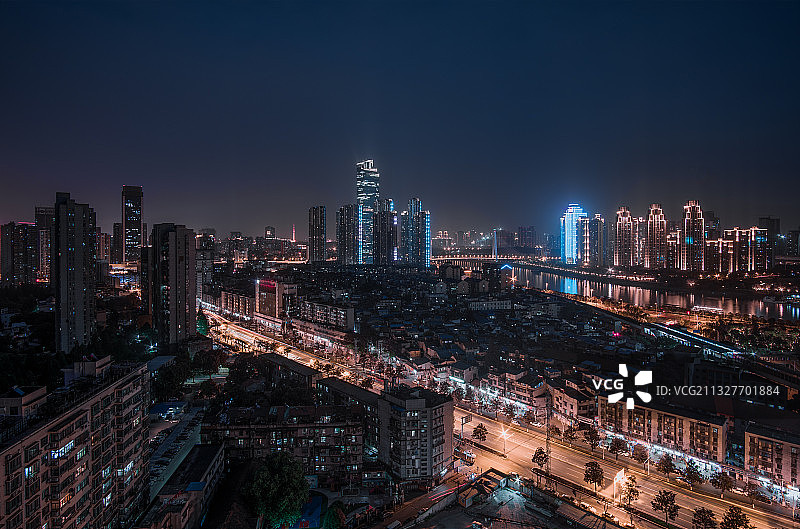 武汉硚口区越秀和月湖桥图片素材