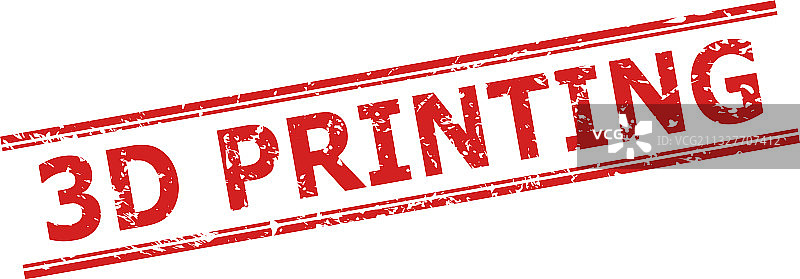 具有腐蚀风格的3D打印水印图片素材