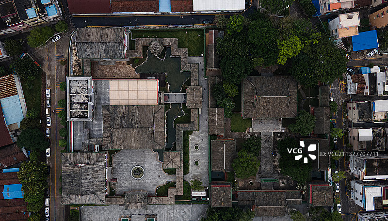 肇庆包公祠俯拍图片素材