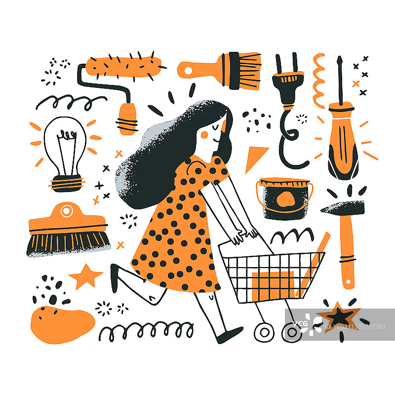 DIY商店概念图片素材