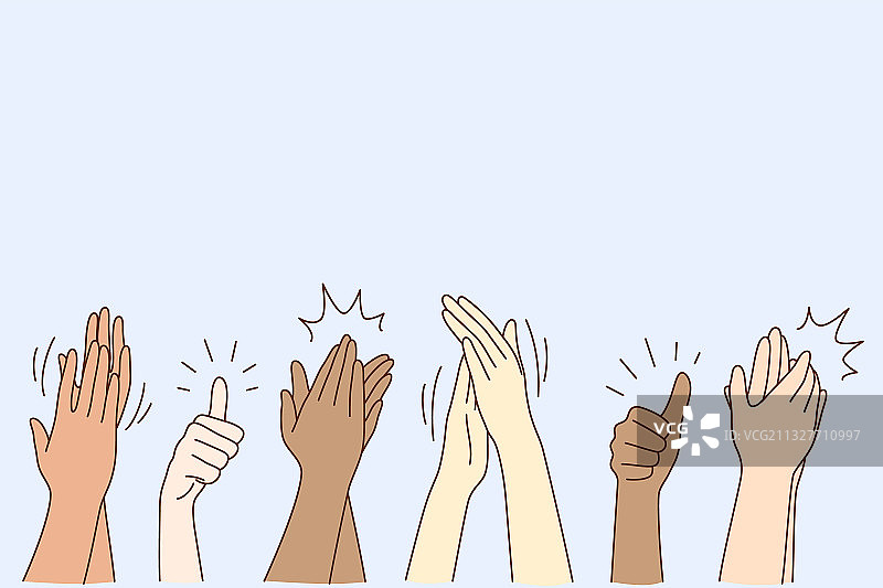 欢呼的掌声图片素材