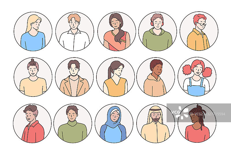 不同种族国籍的人物图片素材