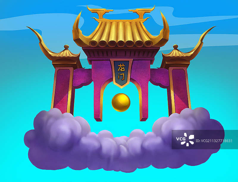 天宫龙门南天门门楼古风建筑图片素材