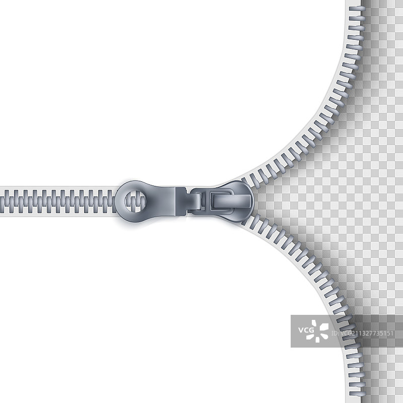 拉链锁的打开与关闭图片素材