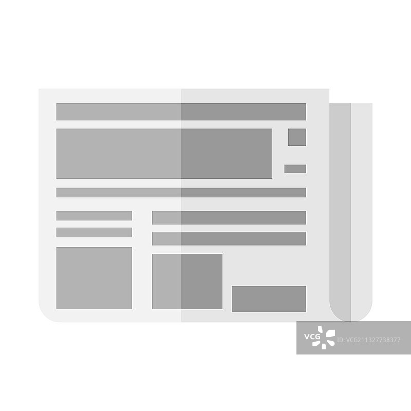 折叠报纸图片素材