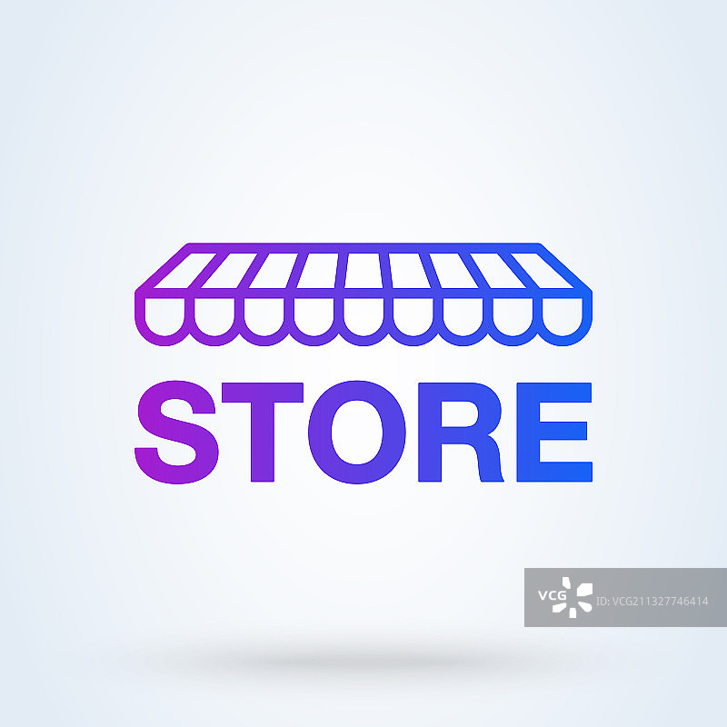 在线商店标志图标或Logo市场图片素材