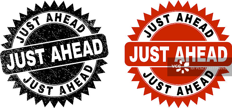 前方黑色花结印章，带磨损效果图片素材