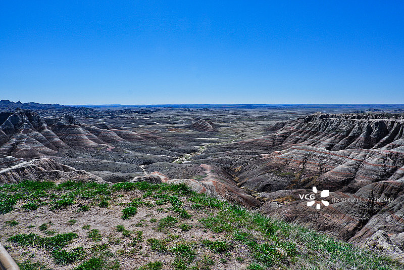 美国南达科他州恶地国家公园的风景图片素材