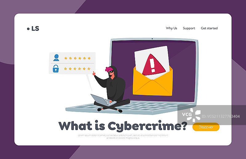 黑客攻击网络犯罪密码钓鱼图片素材