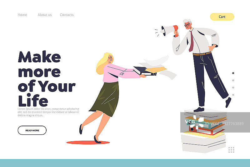 创造更多生活着陆页图片素材