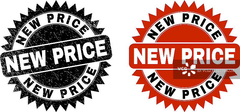 带纹理的全新黑色价格图章图片素材