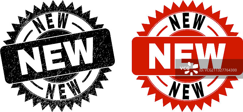 黑色刮痕风格花结印章图片素材