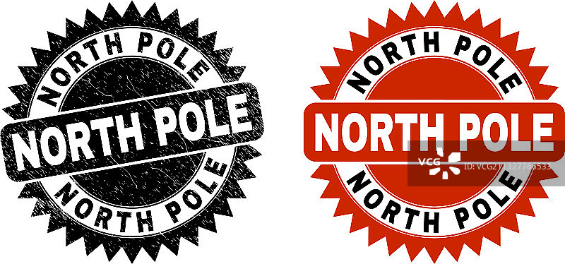 北极黑色花结海豹，带有不干净的纹理图片素材