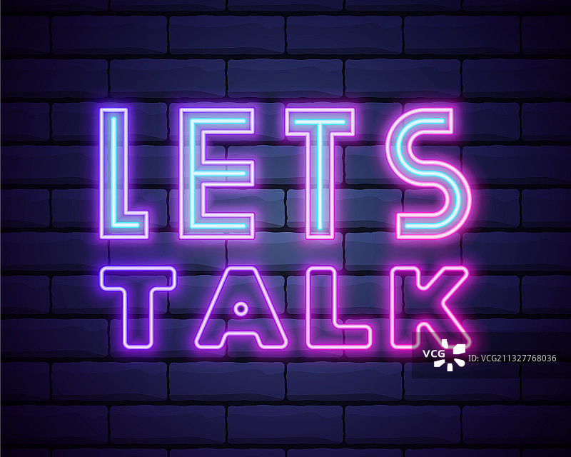 霓虹灯标志文字设计图片素材