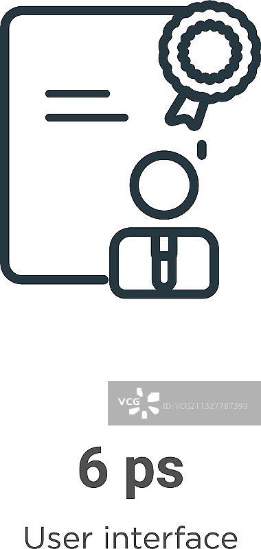 6PS轮廓图标细线黑色扁平图标图片素材