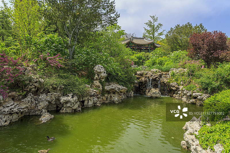 中国园林博物馆，北方水景园林图片素材