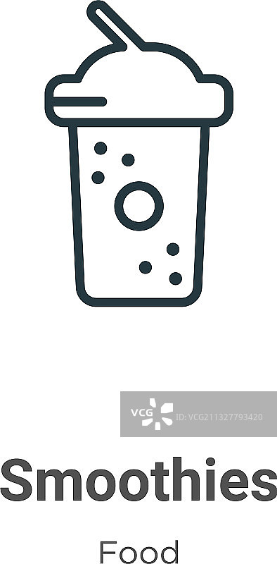 黑色细线思慕雪轮廓图标图片素材