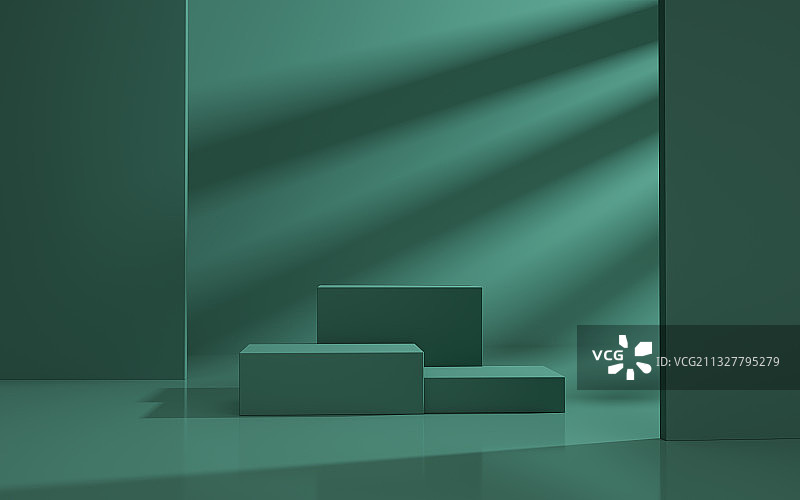 蓝色产品展台三维图形图片素材