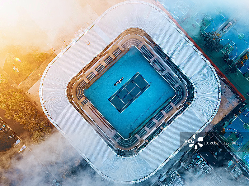 孤单球赛。图片素材