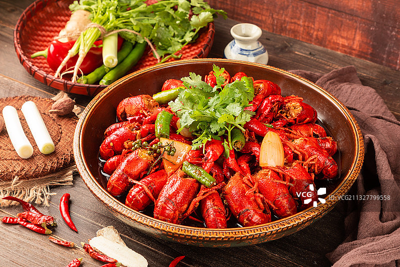 麻辣小龙虾图片素材