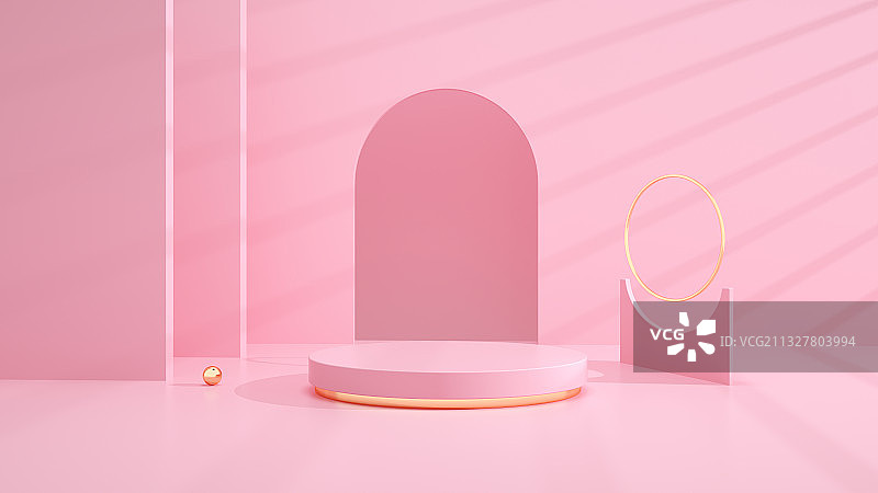 粉色创意场景图片素材