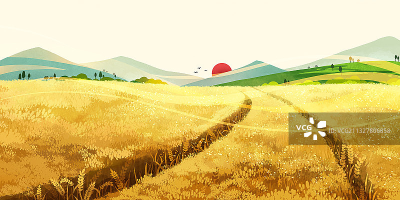 二十四节气之芒种图片素材