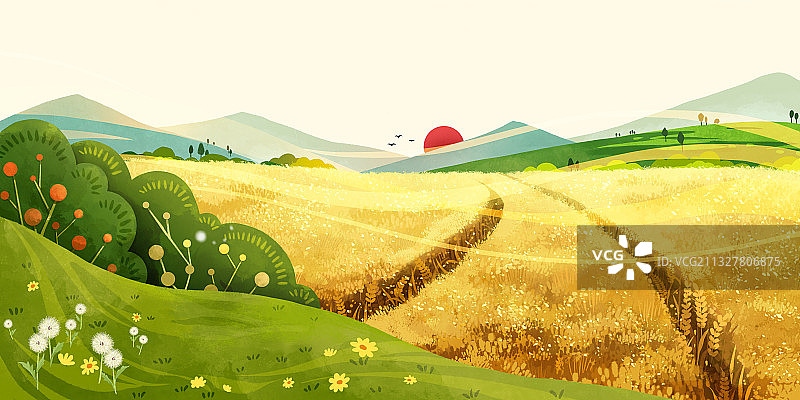 二十四节气之芒种图片素材