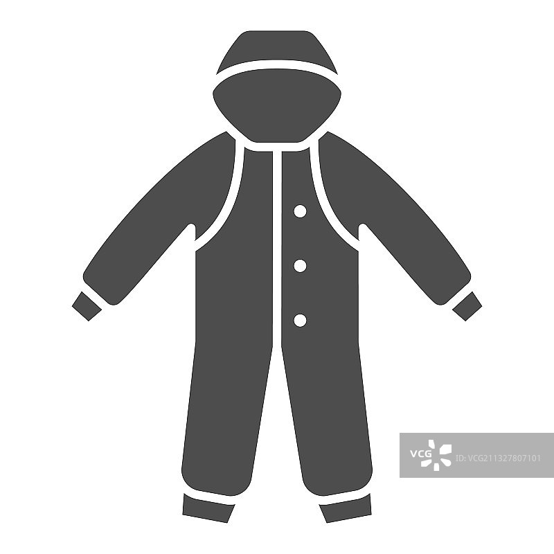 新生儿冬季连体服纯色图标图片素材