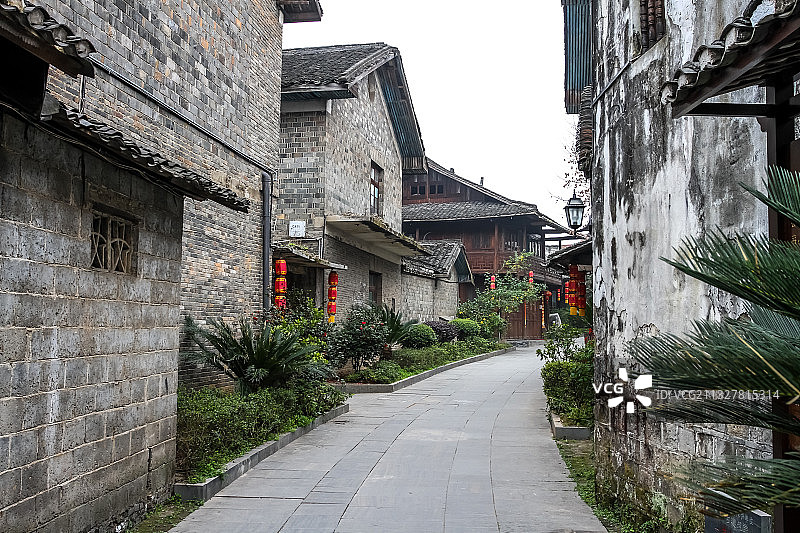 中国，湖南，黔阳古城，老街图片素材