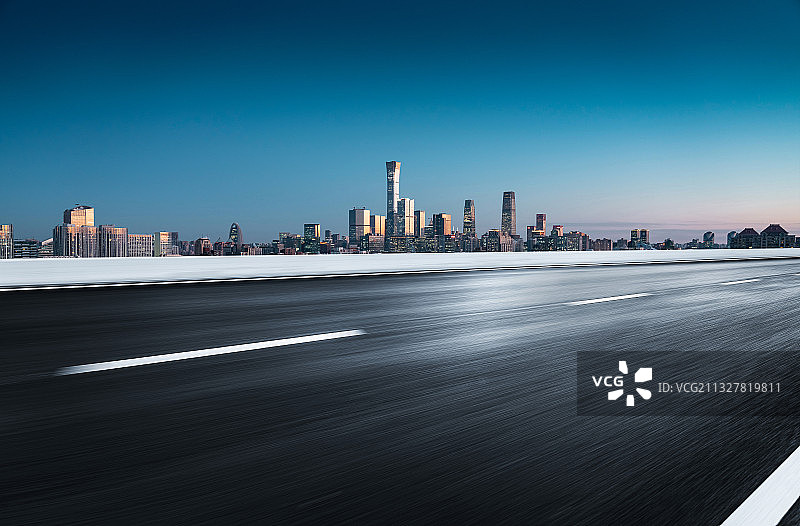 北京国贸CBD路面图片素材