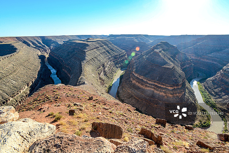 美国，犹他州，圣胡安公园，鹅颈湾图片素材