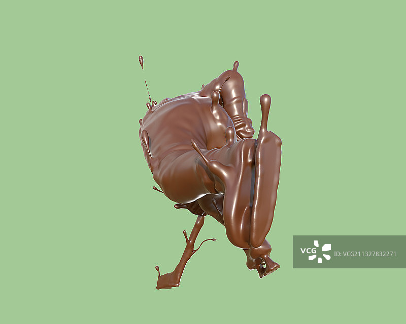 巧克力质感跳台滑雪图片素材