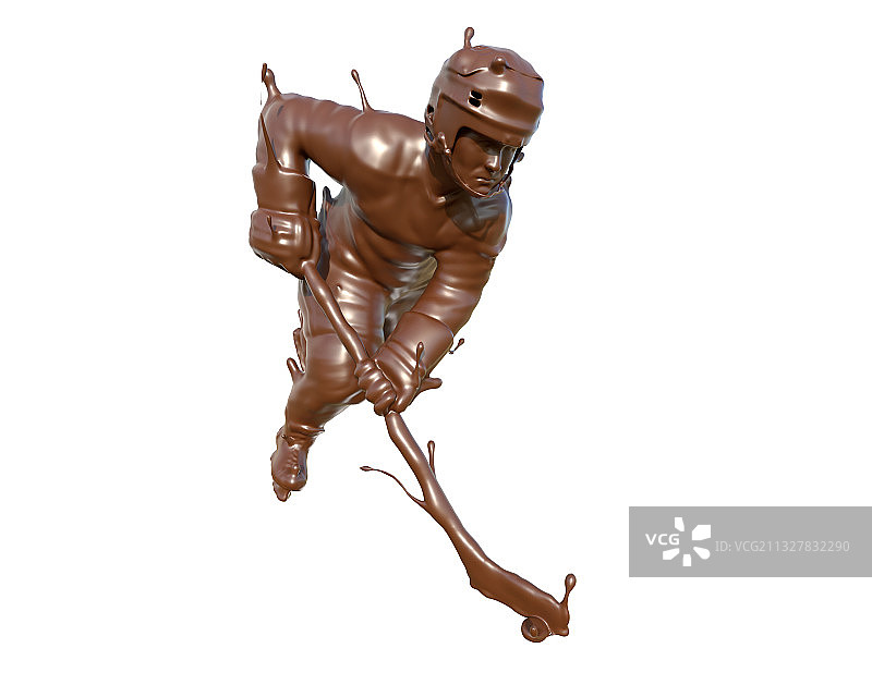 巧克力质感跳台滑雪图片素材