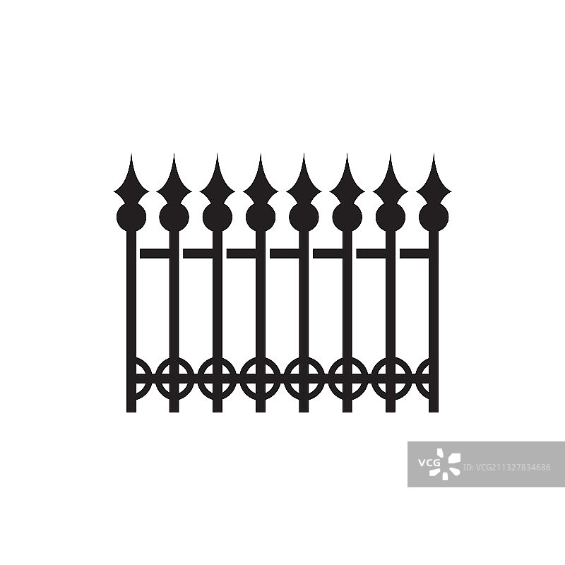 栅栏图标logo设计模板图片素材
