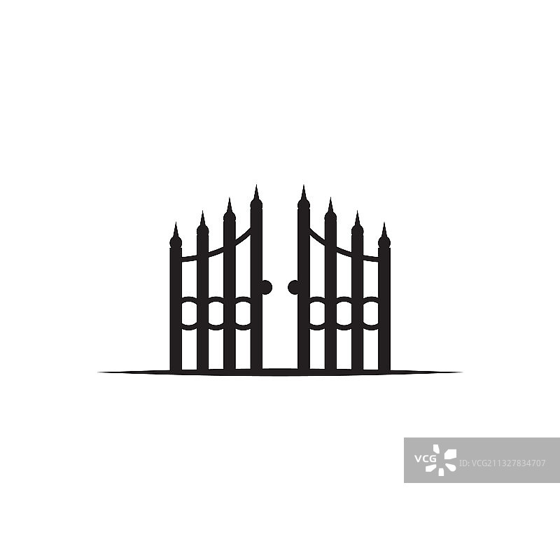 栅栏图标logo设计模板图片素材