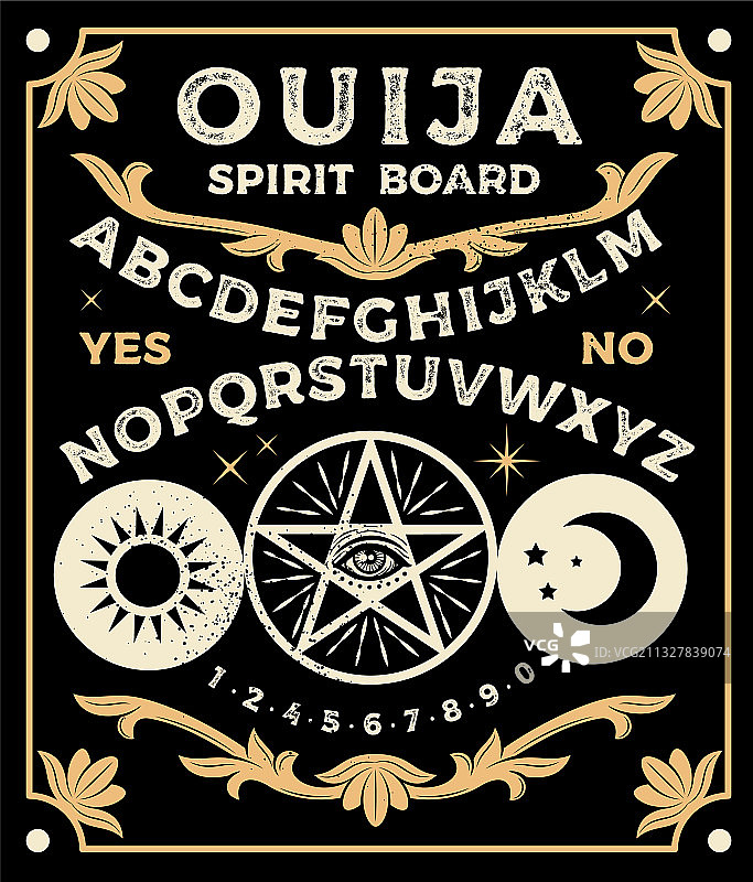 灵应板五角星神秘主义套装图片素材