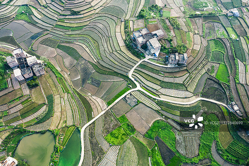 上帝在六晚村打翻了的调色板图片素材